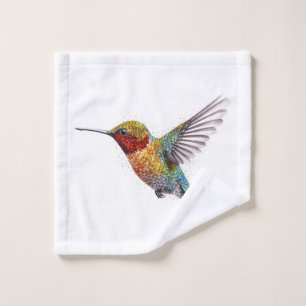 Farbige Kolibri-Trio-Garten-Rückzugs-Dekoration Badhandtuch Set