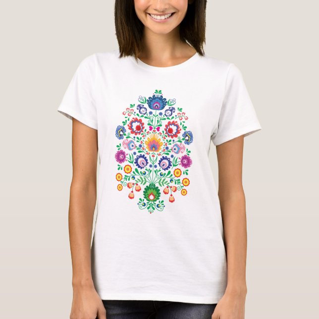 Farbige Komposition, Folklore T-Shirt (Vorderseite)