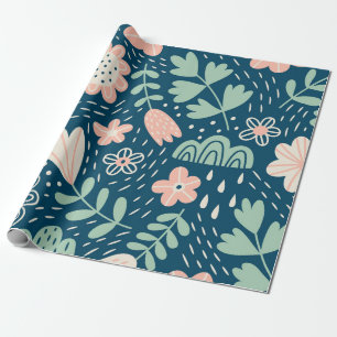Farbige, konfektionierte Backsteine mit orangefarb Geschenkpapier