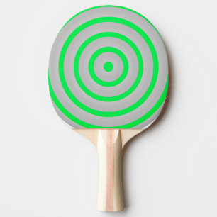 Farbige, konzentrierte Kreise Ping Pong Bat Tischtennis Schläger