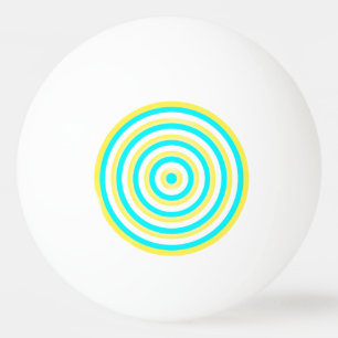 Farbige, konzentrierte Kreise Pong Ball Tischtennisball