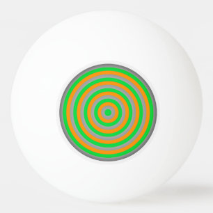 Farbige, konzentrierte Kreise Pong Ball Tischtennisball