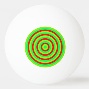 Farbige, konzentrierte Kreise Pong Ball Tischtennisball