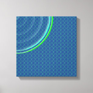 Farbige konzentrische Kreise gespaltene Leinwand