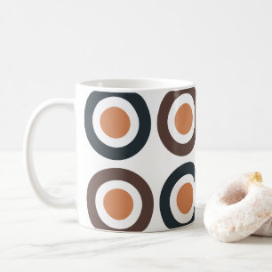 Farbige konzentrische Kreise Kaffeetasse