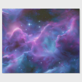 Farbige kosmische Nebel Geschenkpapier