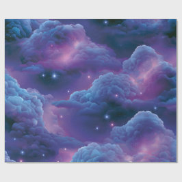 Farbige kosmische Nebel Geschenkpapier