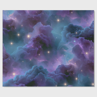 Farbige kosmische Nebel Geschenkpapier