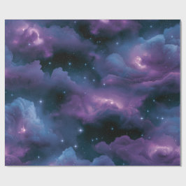 Farbige kosmische Nebel Geschenkpapier