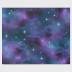 Farbige kosmische Nebel Geschenkpapier
