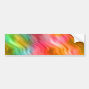 Farbige Krane Blume Wavy Textur Autoaufkleber
