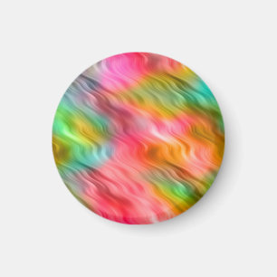 Farbige Krane Blume Wavy Textur Magnet