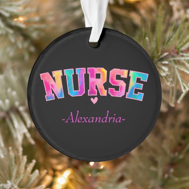 Farbige Krankenschwester Ornament (Baum)