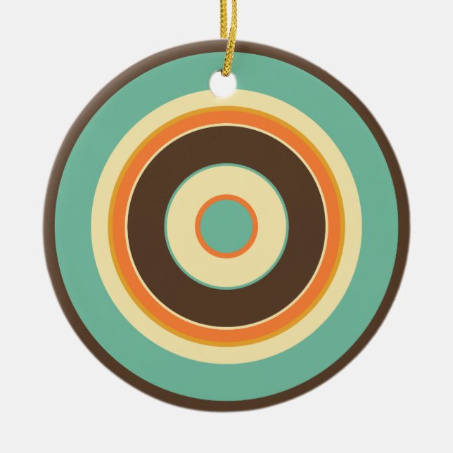 Farbige Kreise 02 Keramikornament (Vorne)