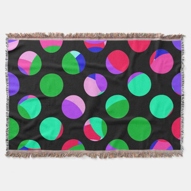Farbige Kreise auf schwarz Decke (Vorderseite)