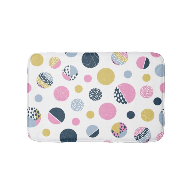 Farbige Kreise Badematte (Vorderseite)