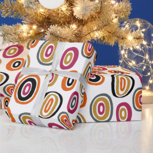 farbige Kreise, geometrische abstrakte Kunst Geschenkpapier