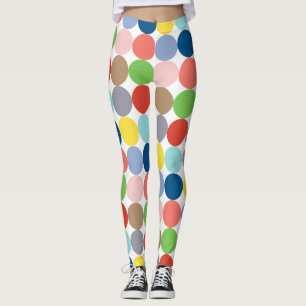 Farbige Kreise in Pastellfarbe Leggings