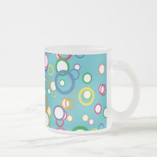 Farbige Kreise Mattierte Tasse