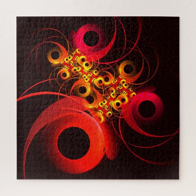 Farbige Kreise Modernes Abstraktes Kunstmuster #08 (Vertikal)