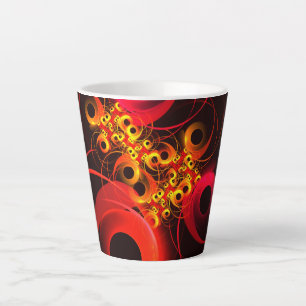 Farbige Kreise Modernes Abstraktes Kunstmuster #08 Milchtasse