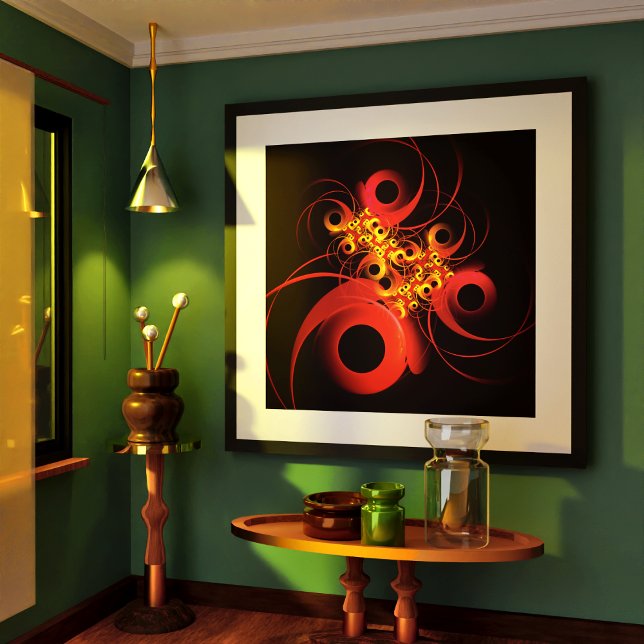 Farbige Kreise Modernes Abstraktes Kunstmuster #08 Poster (Colorful Circles Modern Abstract Art Pattern #08 Poster)