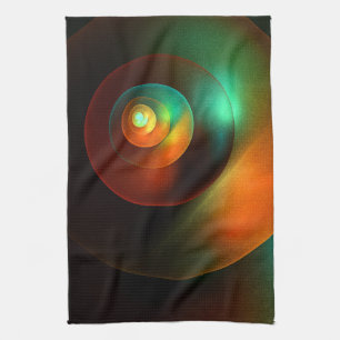 Farbige Kreise Modernes Abstraktes Kunstmuster #18 Geschirrtuch
