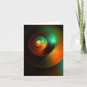 Farbige Kreise Modernes Abstraktes Kunstmuster #18 Karte