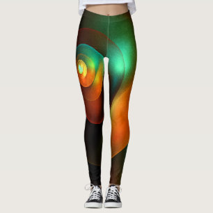 Farbige Kreise Modernes Abstraktes Kunstmuster #18 Leggings