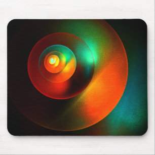 Farbige Kreise Modernes Abstraktes Kunstmuster #18 Mousepad