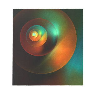Farbige Kreise Modernes Abstraktes Kunstmuster #18 Notizblock