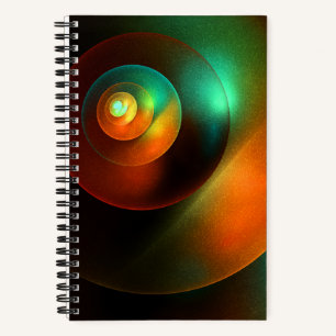 Farbige Kreise Modernes Abstraktes Kunstmuster #18 Notizbuch