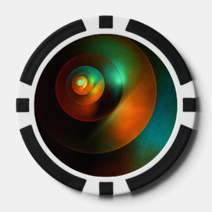 Farbige Kreise Modernes Abstraktes Kunstmuster #18 Pokerchips