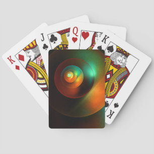 Farbige Kreise Modernes Abstraktes Kunstmuster #18 Spielkarten