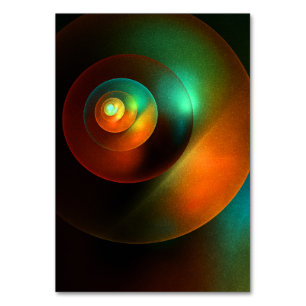Farbige Kreise Modernes Abstraktes Kunstmuster #18 Tischnummer