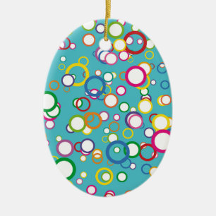 Farbige Kreise Rainbow Ornament