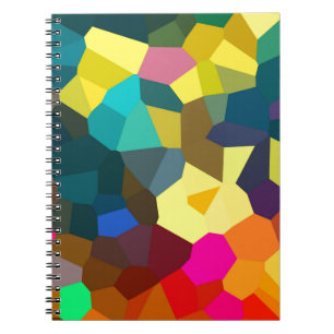 Farbige Kristalle Notizblock