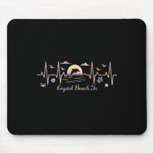 Farbige Kristallküste Mousepad