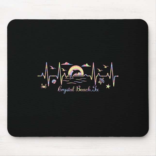 Farbige Kristallküste  Mousepad (Vorne)