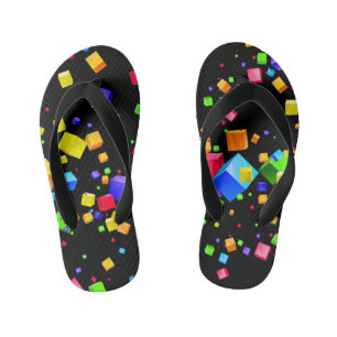 Farbige Kuben 2 Kinderbadesandalen