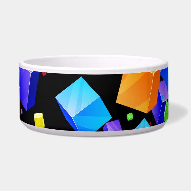 Farbige Kuben 2 Napf (Vorderseite)