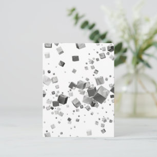 Farbige Kuben 3 Feiertagspostkarte