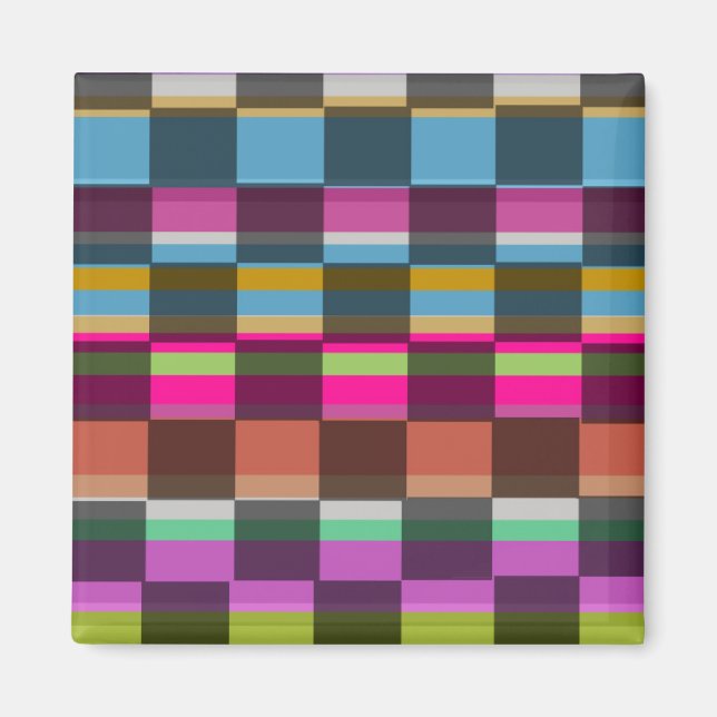 Farbige Kuben Magnet (Vorne)