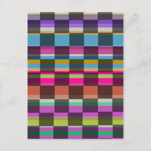 Farbige Kuben Postkarte