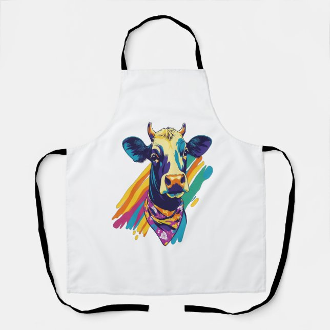 Farbige Kuh, Design der Regenbogenkuh Schürze (Vorderseite)