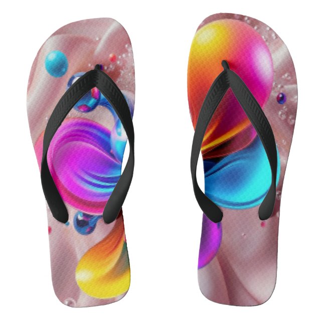Farbige Kunst  Flip Flops (Fußbett)