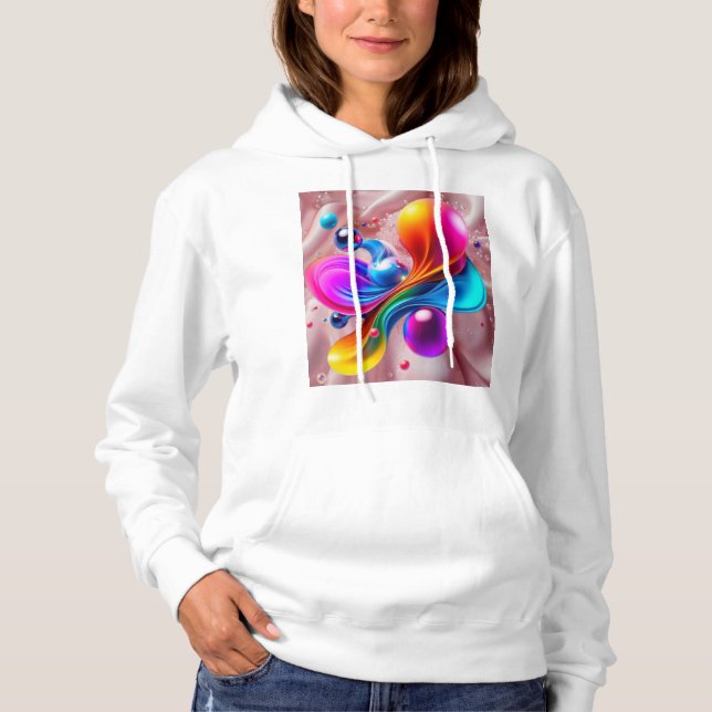 Farbige Kunst  Hoodie (Vorderseite)