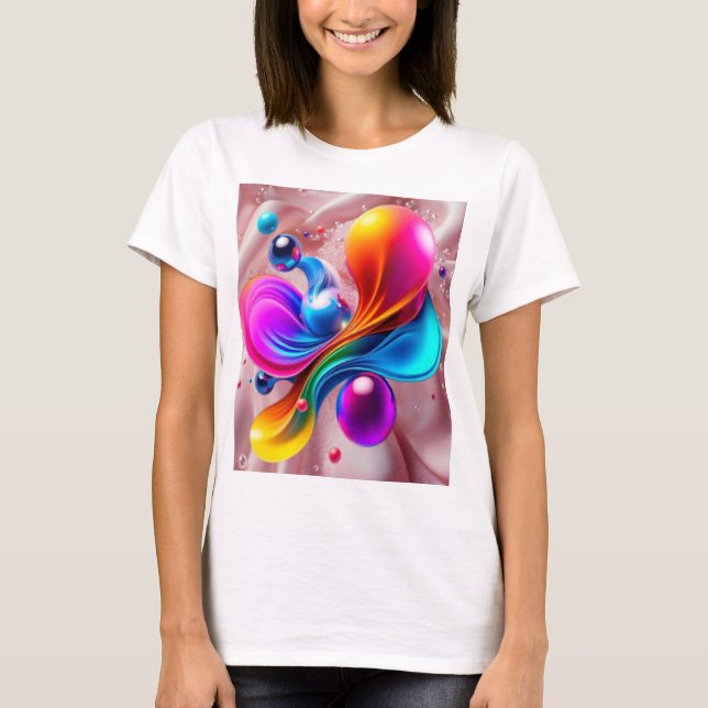Farbige Kunst  T-Shirt (Vorderseite)