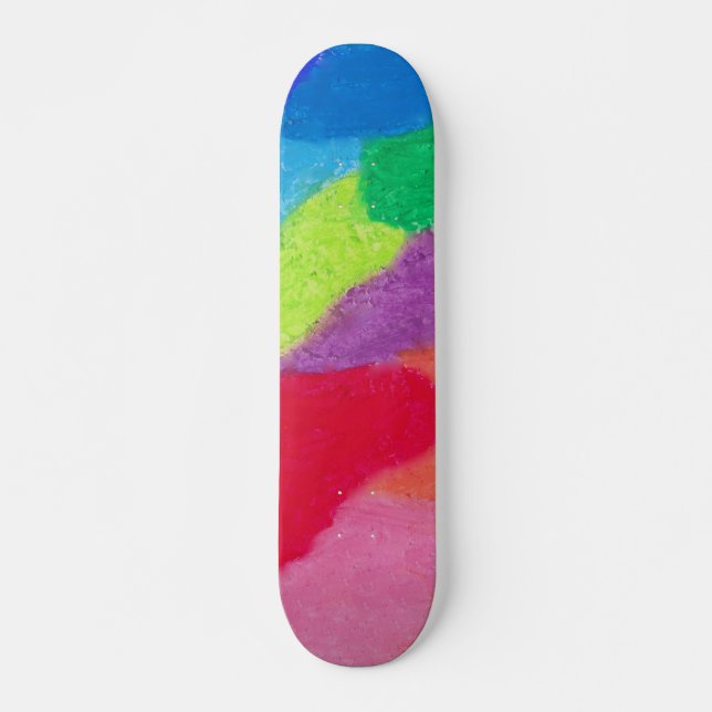 Farbige Kunstdrucke Skateboard (Vorne)