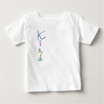 Farbige künstlerische KIND-Typografie Inspirierend